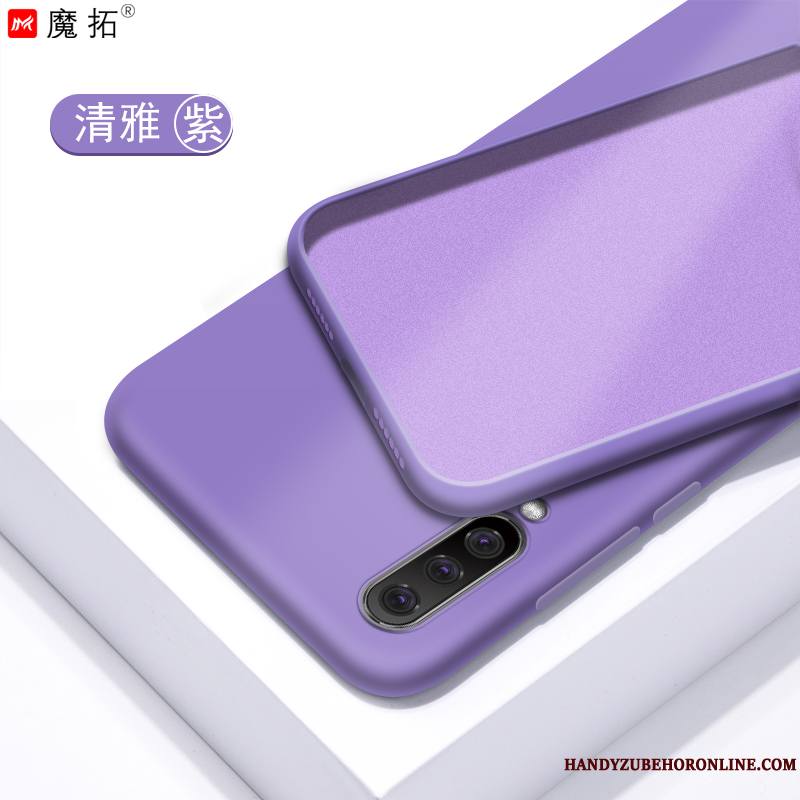 Samsung Galaxy A50 Légère Silicone Violet Fluide Doux Étoile Coque De Téléphone Incassable