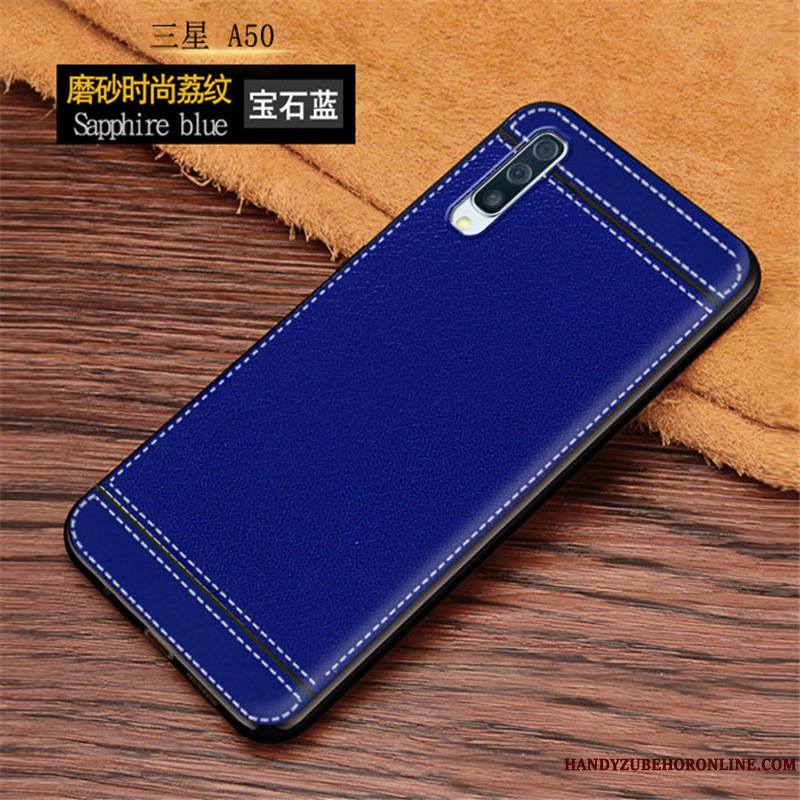 Samsung Galaxy A50 Protection Bleu Coque Incassable Tout Compris Fluide Doux Créatif