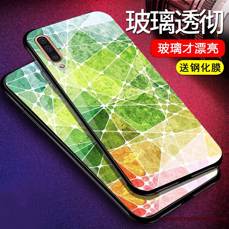 Samsung Galaxy A50 Protection Silicone Coque Tout Compris Tendance Vert Personnalité