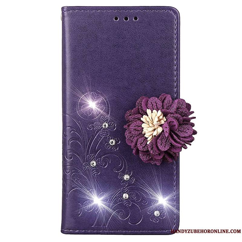Samsung Galaxy A50 Étui Étoile Fluide Doux Violet Coque De Téléphone Étui En Cuir Protection