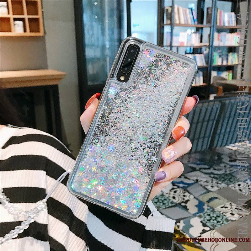 Samsung Galaxy A50s Tout Compris Étoile Incassable Coque De Téléphone Fluide Doux Argent Charmant