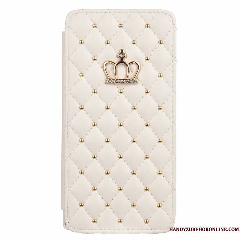 Samsung Galaxy A50s Étui En Cuir Housse Coque De Téléphone Tout Compris Blanc Étoile Strass