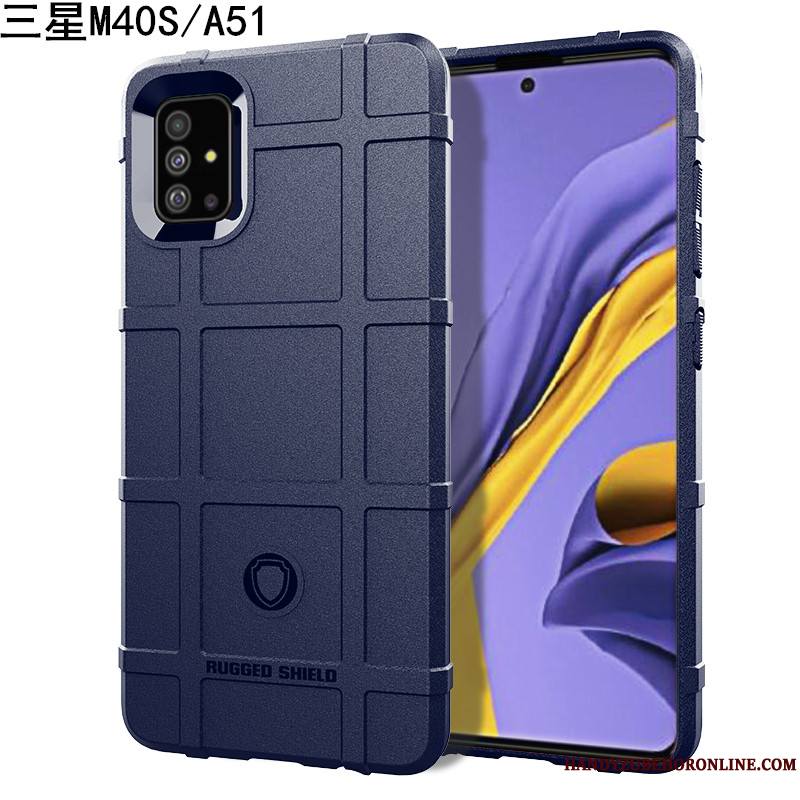 Samsung Galaxy A51 Coque Fluide Doux Protection Silicone Trois Défenses Personnalité Créatif Tout Compris