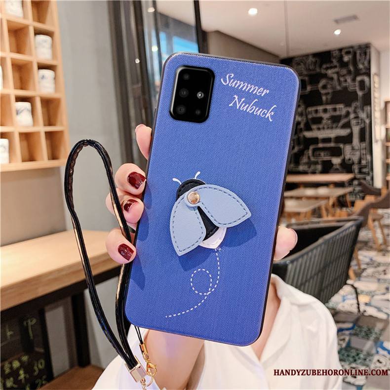 Samsung Galaxy A51 Étoile Tout Compris Personnalité Coque De Téléphone Bleu Silicone Incassable