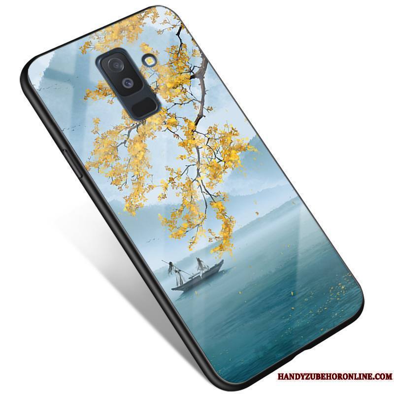 Samsung Galaxy A6+ Coque Incassable Étui Tendance Verre Protection Ciel Étoilé Jeunesse