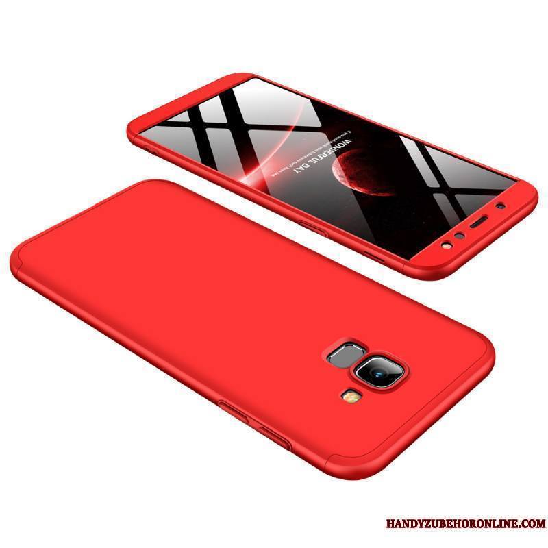 Samsung Galaxy A6 Rouge Coque Protection Étui Difficile Tout Compris De Téléphone