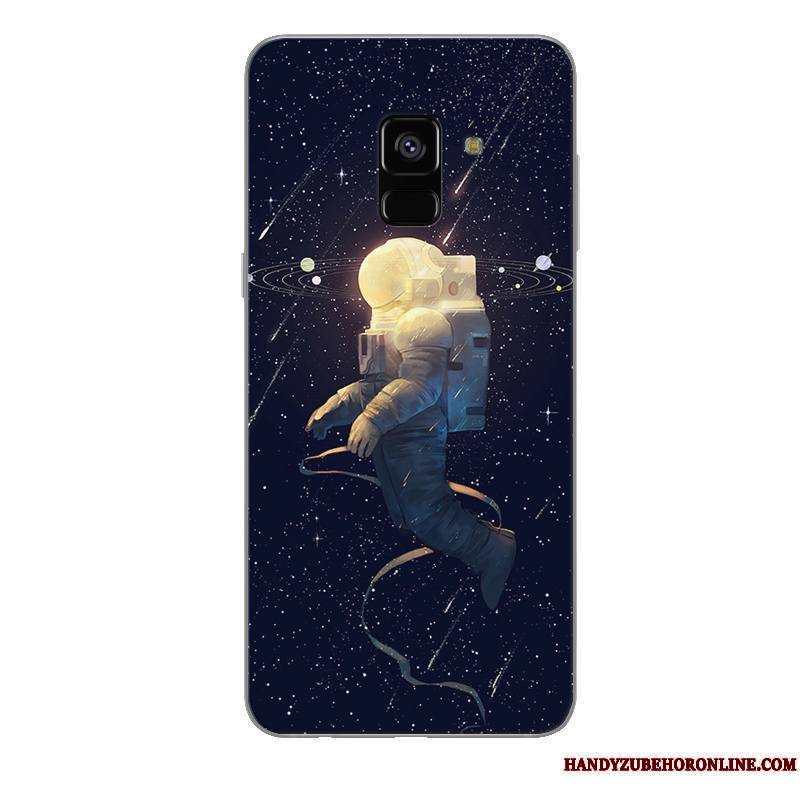 Samsung Galaxy A6 Étui Silicone Dessin Animé Protection Étoile Noir Coque De Téléphone