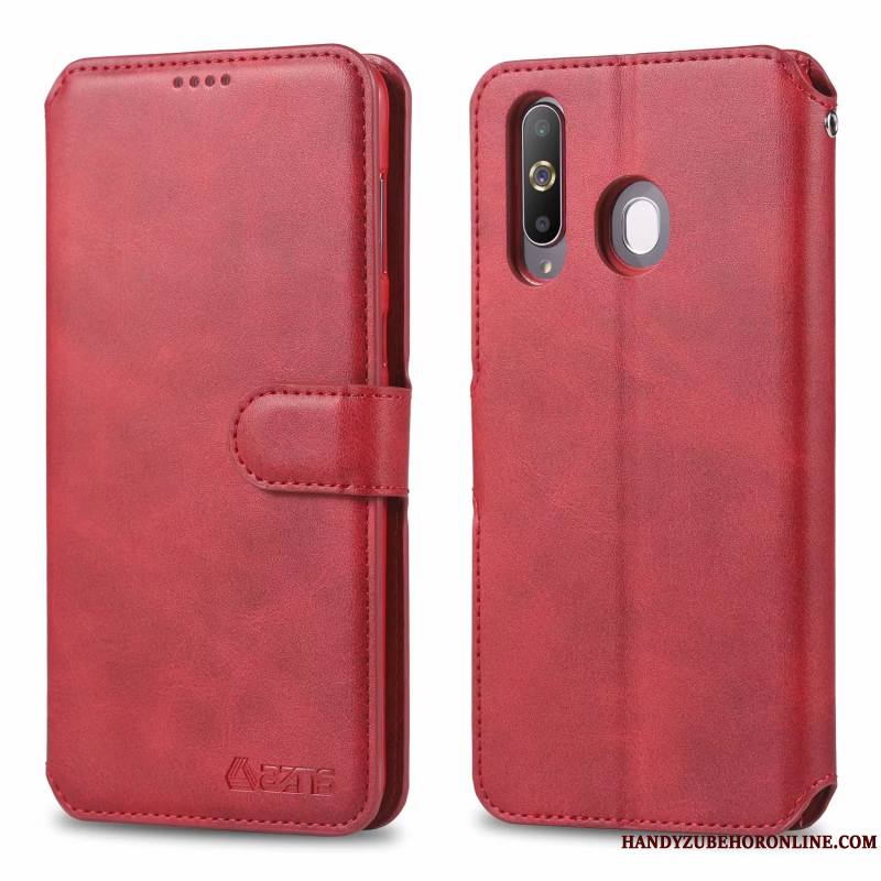 Samsung Galaxy A60 Tempérer Protection Incassable Silicone Fluide Doux Étui En Cuir Coque De Téléphone