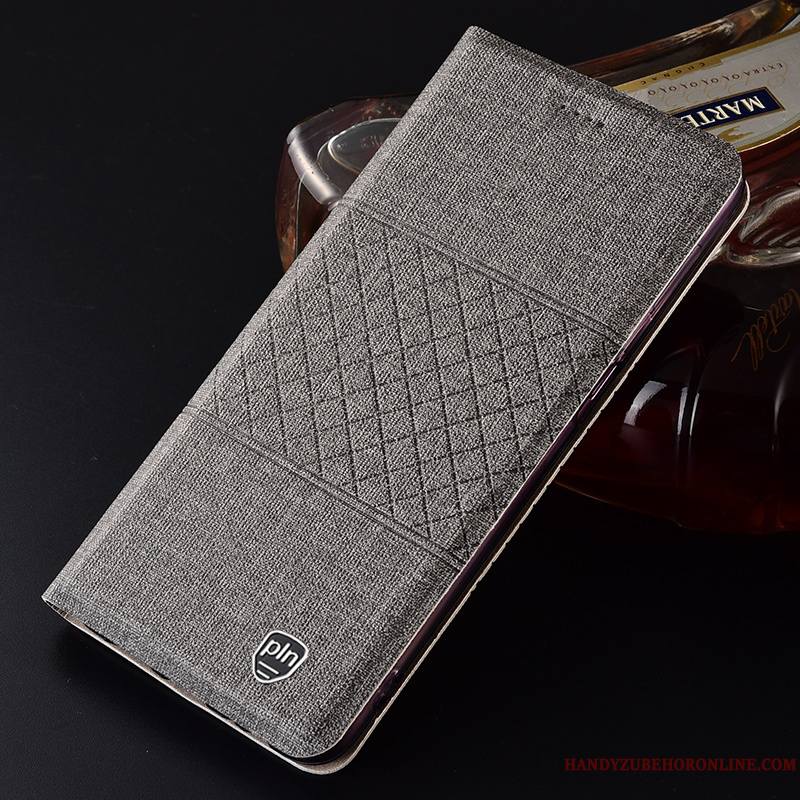 Samsung Galaxy A60 Étui En Cuir Étoile Coque De Téléphone Téléphone Portable Housse Gris Mesh