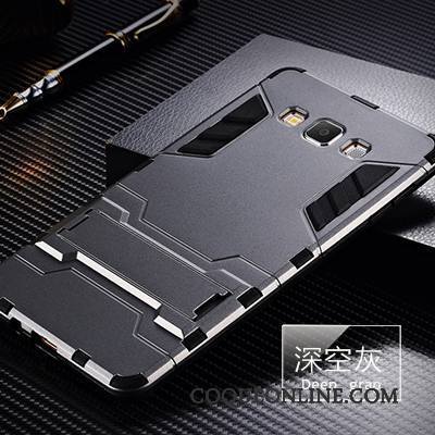 Samsung Galaxy A7 2015 Coque Silicone Gris Étoile Étui Incassable Tendance Téléphone Portable