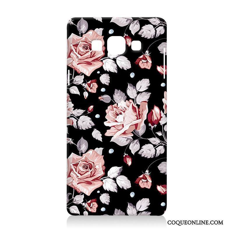 Samsung Galaxy A7 2015 Protection Incassable Étui Coque De Téléphone Fluide Doux Fleurs Étoile