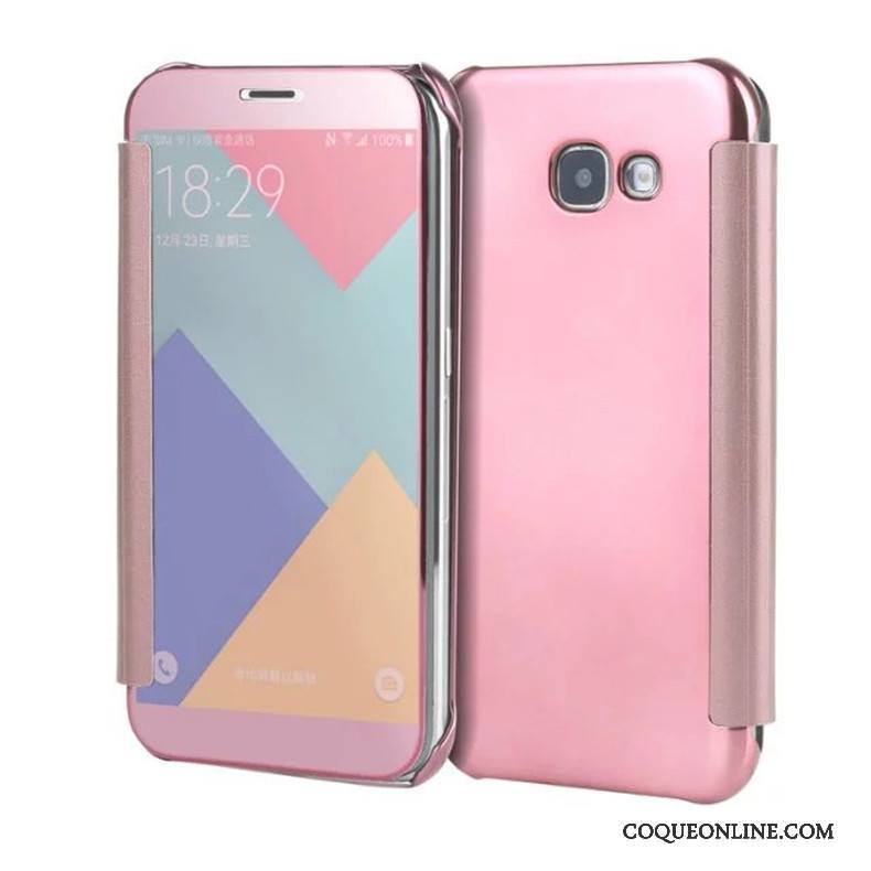 Samsung Galaxy A7 2017 Protection Étoile Coque De Téléphone Miroir Étui Housse Placage