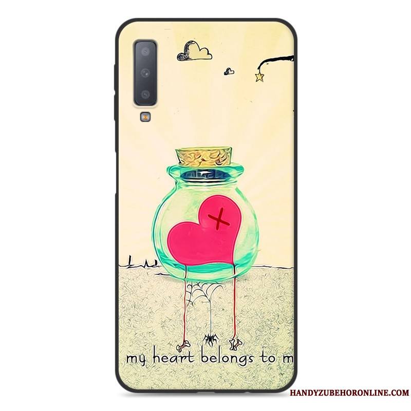 Samsung Galaxy A7 2018 Fluide Doux Étui Étoile Tout Compris Coque De Téléphone Protection Dessin Animé