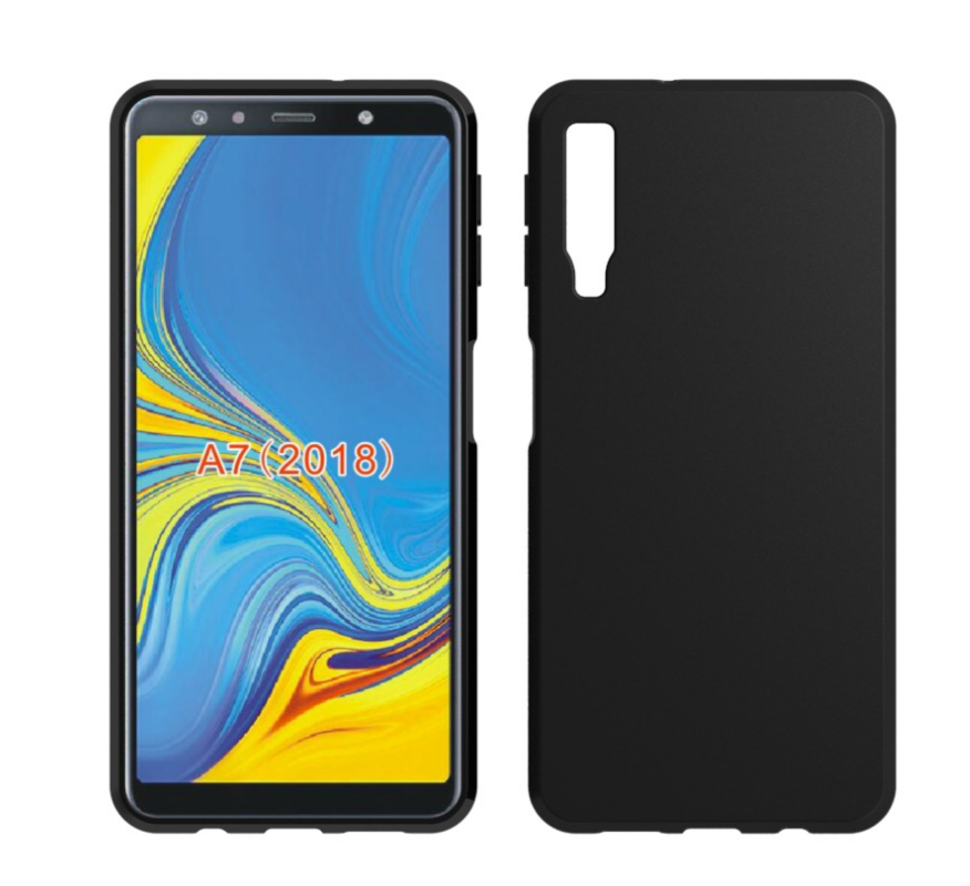 Samsung Galaxy A7 2018 Téléphone Portable Coque De Téléphone Étoile Noir Étui