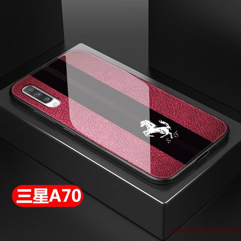 Samsung Galaxy A70 Coque Difficile Tout Compris Tendance De Téléphone Rouge Étoile