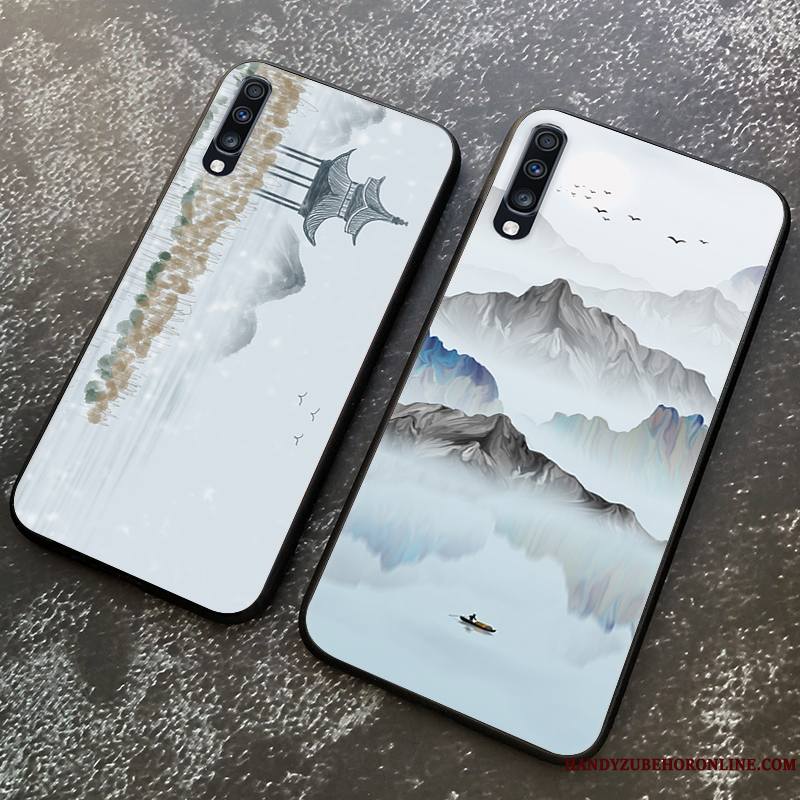 Samsung Galaxy A70 Fluide Doux Vent Tout Compris Étoile Coque Paysage De Téléphone