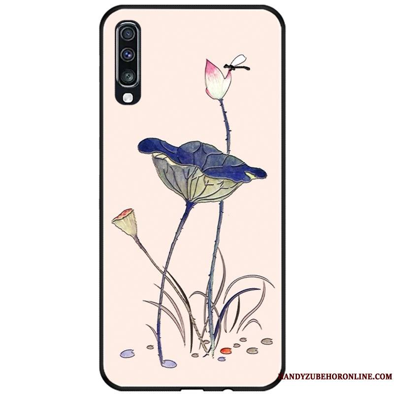 Samsung Galaxy A70s Coque De Téléphone Téléphone Portable Étui Étoile Fluide Doux Vintage Gaufrage