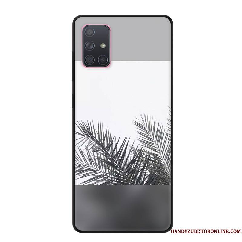 Samsung Galaxy A71 Coque Protection Étui Gris Dessin Animé Créatif Tout Compris Étoile