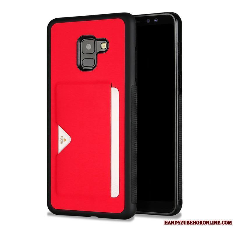 Samsung Galaxy A8 2018 Coque De Téléphone Étoile Rouge Carte