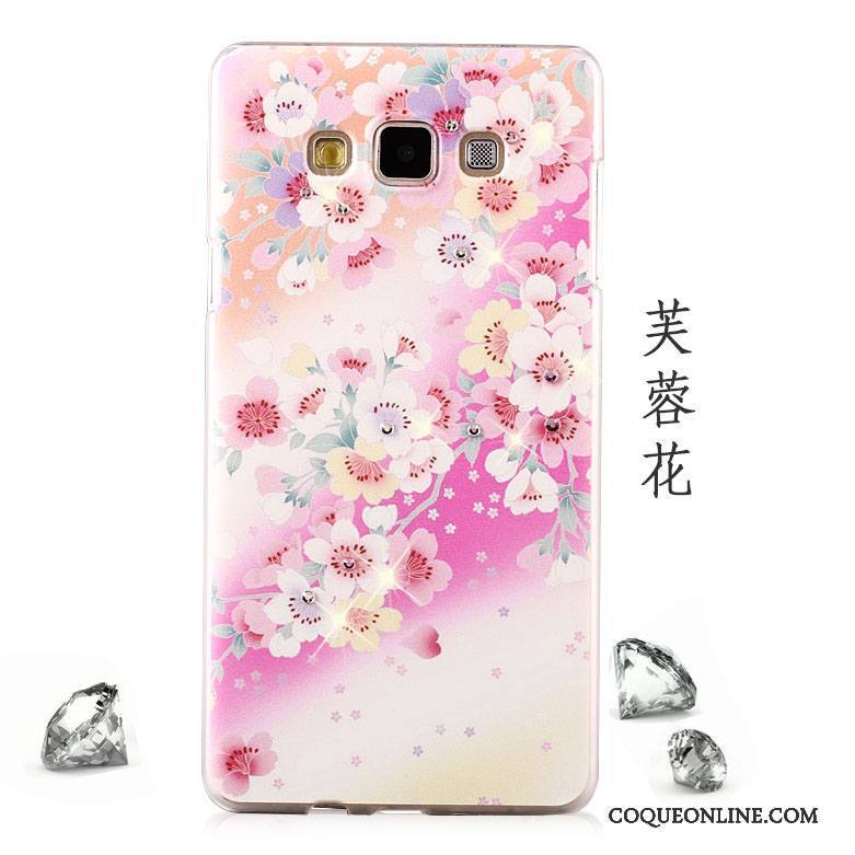 Samsung Galaxy A8 Coque Clair Mesh De Téléphone Protection Étoile Rose