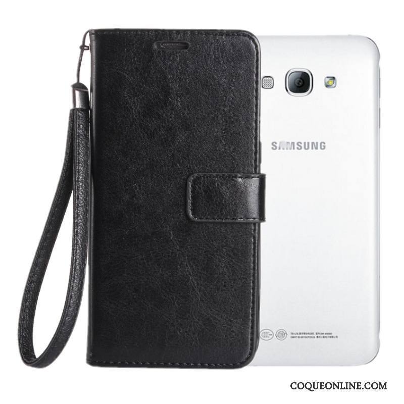 Samsung Galaxy A8 Coque De Téléphone Fluide Doux Noir Étoile Silicone Étui Clamshell