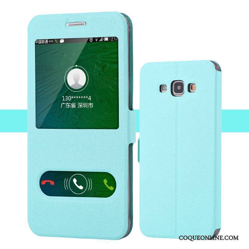 Samsung Galaxy A8 Coque De Téléphone Téléphone Portable Protection Housse Étui En Cuir Bleu Étoile
