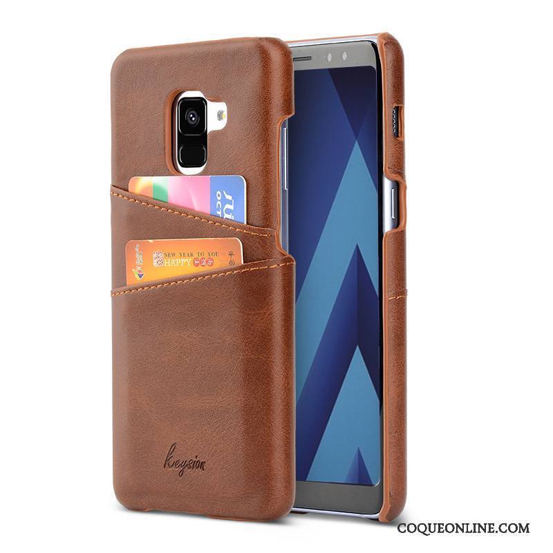 Samsung Galaxy A8 Cuir Protection Étoile Coque De Téléphone Portefeuille Étui