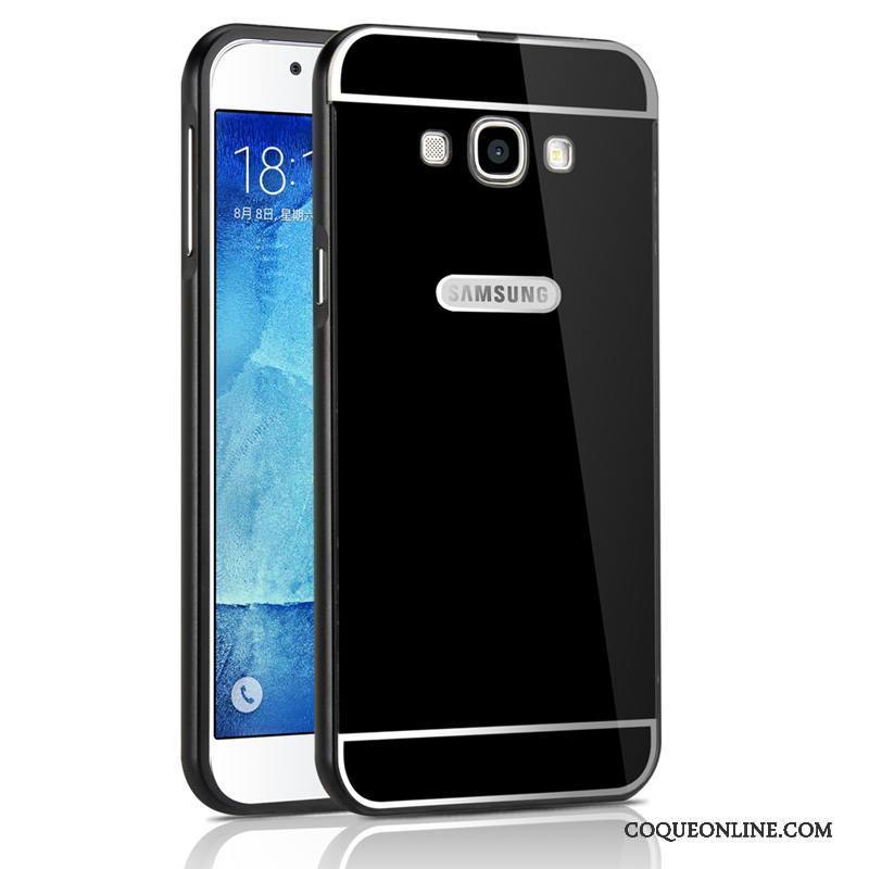 Samsung Galaxy A8 Noir Métal Coque De Téléphone Étui Border Étoile Incassable