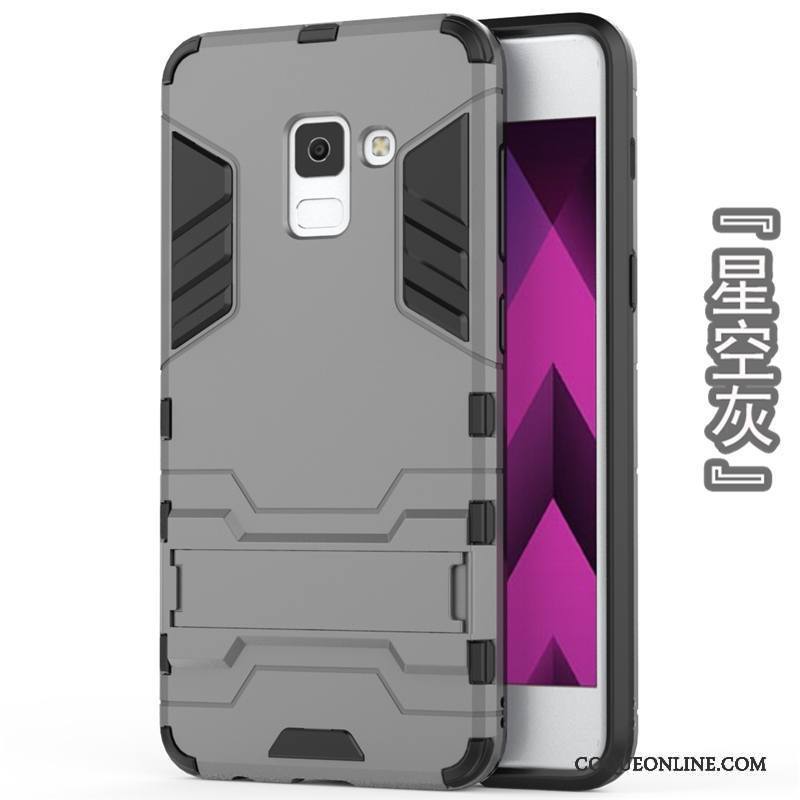 Samsung Galaxy A8+ Étoile Tout Compris Gris Protection Étui Coque De Téléphone Incassable