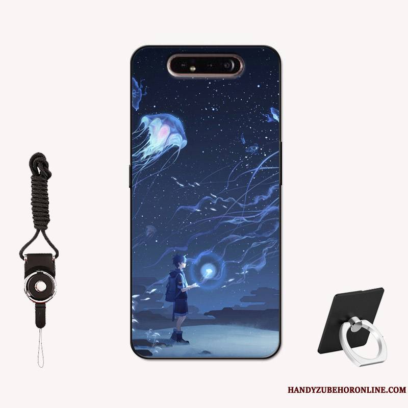 Samsung Galaxy A80 Coque Tout Compris Délavé En Daim Amoureux Étui Incassable Silicone Personnalisé