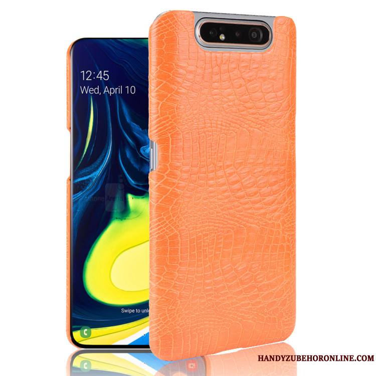 Samsung Galaxy A80 Difficile Crocodile Étui Protection Coque Étoile Modèle Fleurie