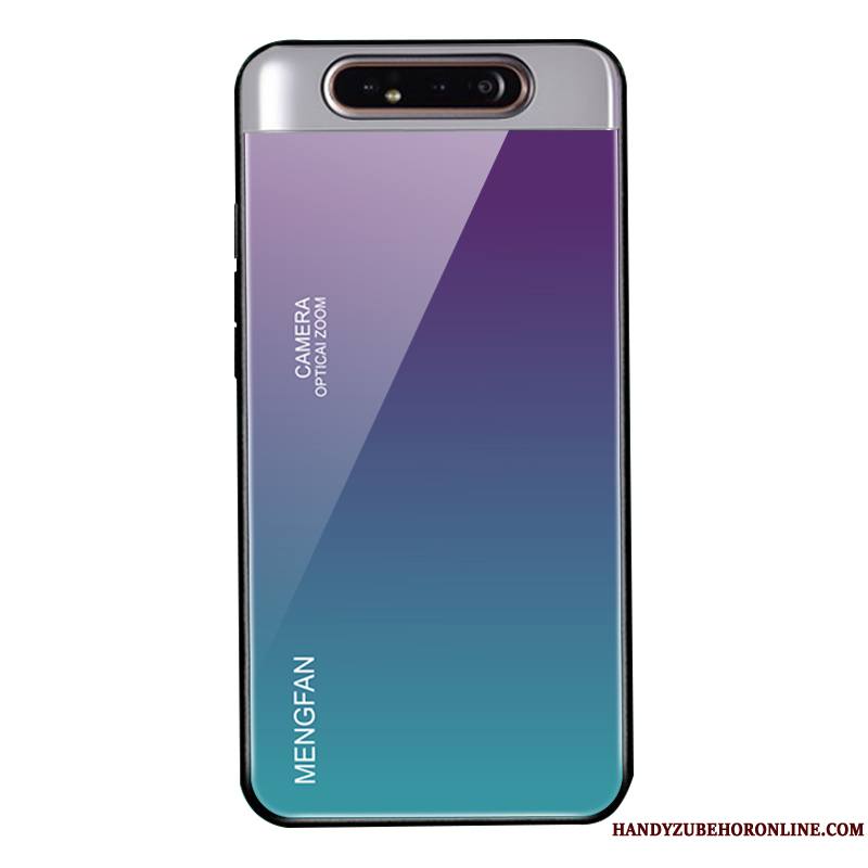 Samsung Galaxy A80 Fluide Doux Étui Incassable Dégradé Coque De Téléphone Étoile Protection