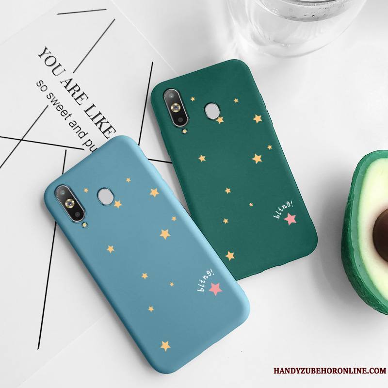 Samsung Galaxy A8s Coque Vert Étoile Amour Incassable Tout Compris Net Rouge Protection