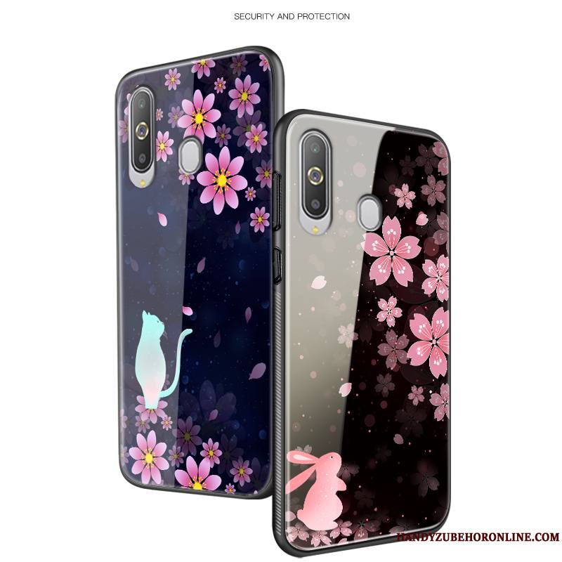 Samsung Galaxy A8s Fluide Doux Tout Compris Mode Protection Verre Fleur Coque De Téléphone