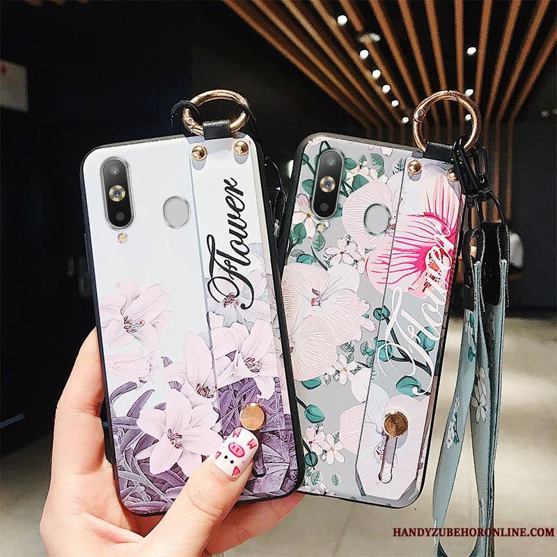 Samsung Galaxy A8s Étoile Étui Coque Violet Fleur Fluide Doux Tendance