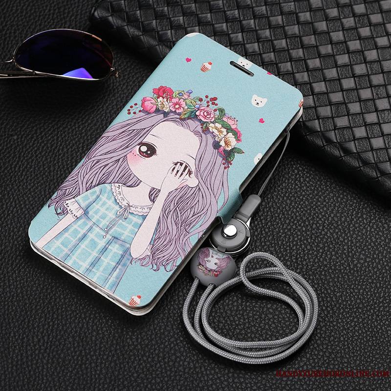 Samsung Galaxy A9 2018 Coque Étui Téléphone Portable Support Dessin Animé Bleu Silicone Étoile