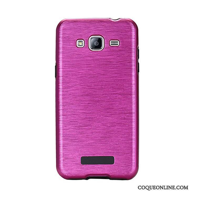 Samsung Galaxy J3 2015 Rouge Protection Coque De Téléphone Étoile Étui Simple Créatif