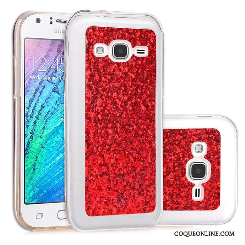 Samsung Galaxy J3 2016 Étui Protection Incassable Coque Silicone Rose Rouge