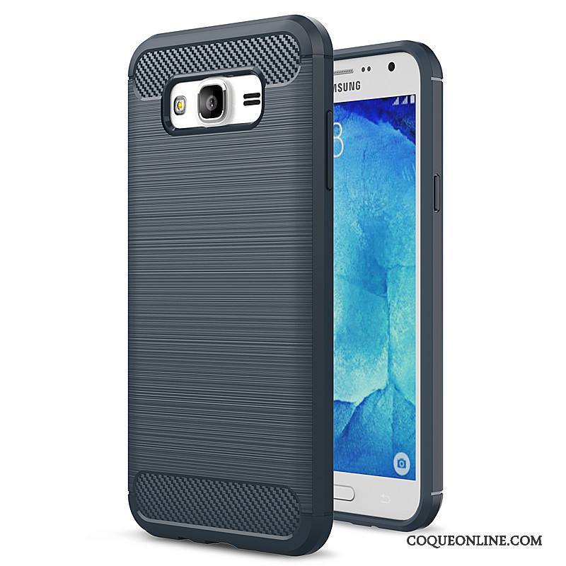 Samsung Galaxy J5 2015 Coque Protection Bleu Étoile Fluide Doux Silicone Téléphone Portable Étui