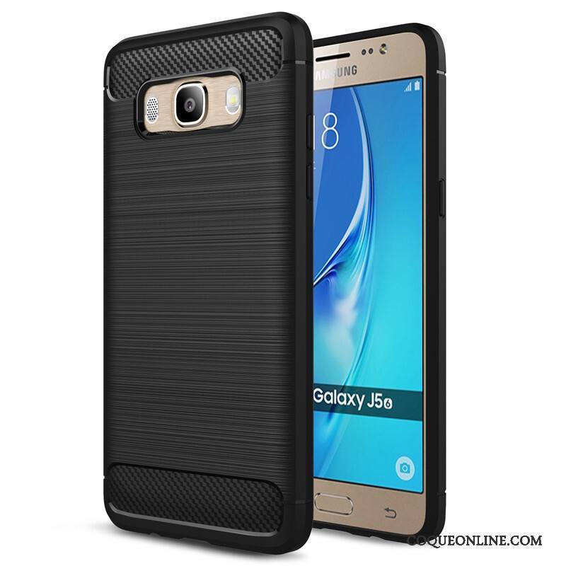 Samsung Galaxy J5 2016 Silicone Étoile Fluide Doux Noir Tout Compris Incassable Coque De Téléphone