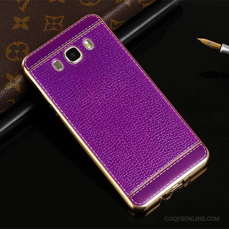 Samsung Galaxy J5 2016 Téléphone Portable Étoile Protection Silicone Violet Fluide Doux Coque