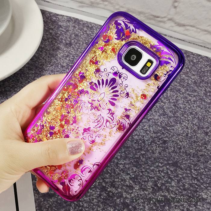 Samsung Galaxy J5 2017 Coque De Téléphone Violet Mode Dégradé Étoile Placage Fluide Doux