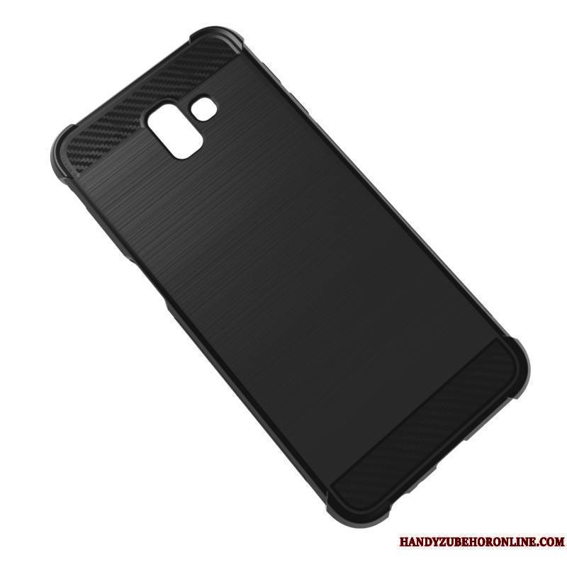 Samsung Galaxy J6 Coque De Téléphone Transparent Étoile Étui Noir Incassable Silicone