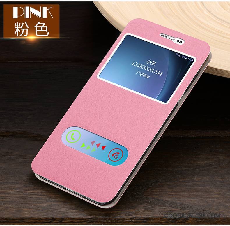 Samsung Galaxy J7 2015 Coque De Téléphone Téléphone Portable Étoile Rose Clamshell Étui En Cuir Nouveau