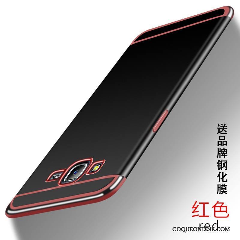 Samsung Galaxy J7 2015 Coque Rouge Personnalité Étoile Fluide Doux Téléphone Portable Silicone Étui