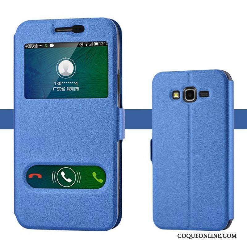 Samsung Galaxy J7 2015 Coque Silicone Étoile Fluide Doux Téléphone Portable Tendance Bleu Étui
