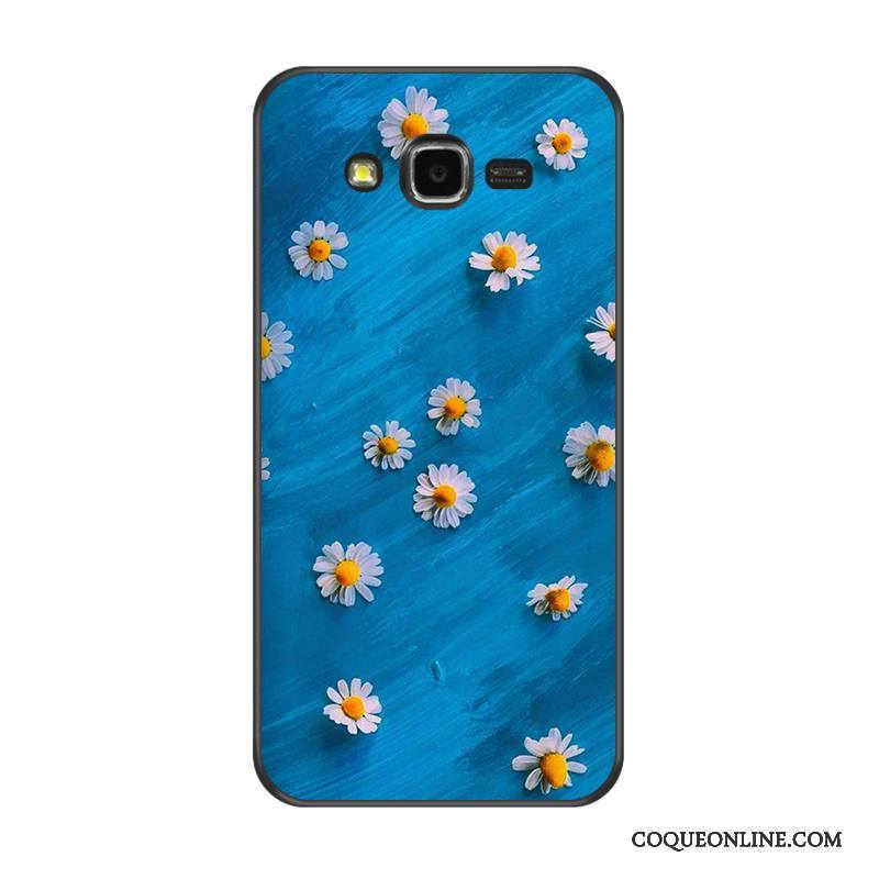 Samsung Galaxy J7 2015 Nouveau Bleu Silicone Étoile Coque De Téléphone Tout Compris Dessin Animé
