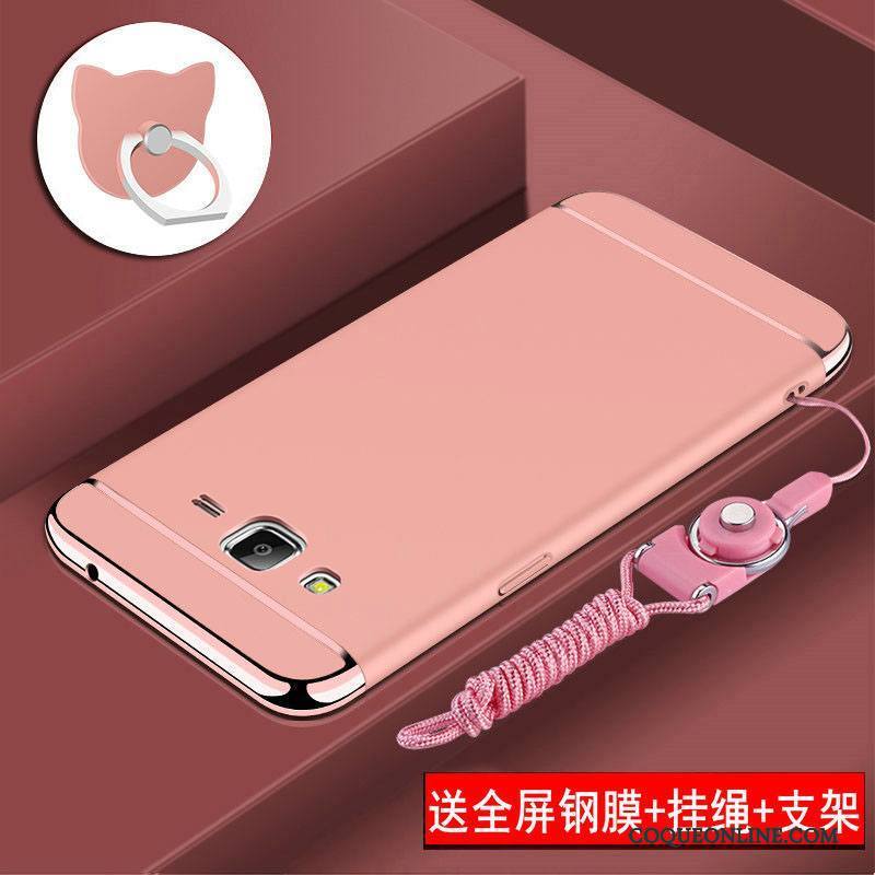 Samsung Galaxy J7 2015 Protection Tout Compris Coque De Téléphone Or Rose Difficile Incassable Étui