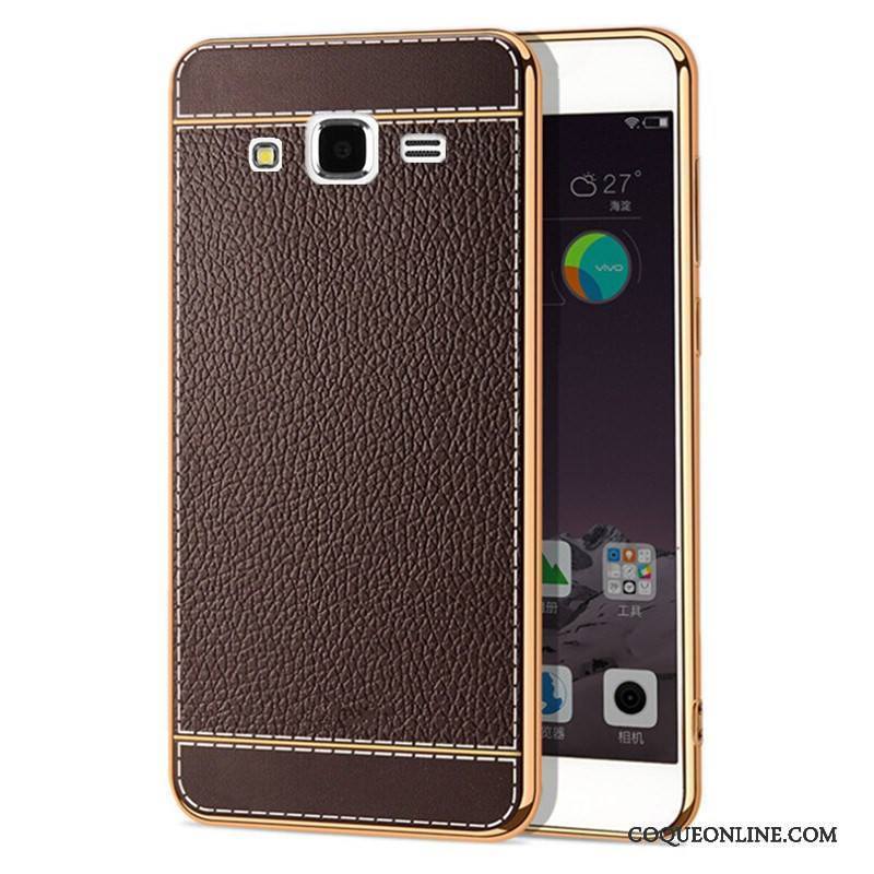 Samsung Galaxy J7 2015 Téléphone Portable Coque Étoile Cuir Fluide Doux Protection Étui
