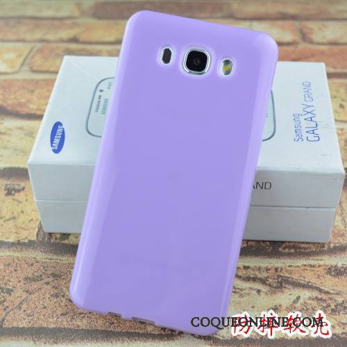 Samsung Galaxy J7 2016 Gaufrage Coque De Téléphone Incassable Étui Créatif Protection Violet